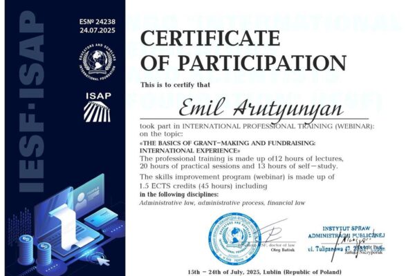 Profesionálne vedomosti v prospech dobra: vzdelávanie o grantoch ako cesta rozvoja sociálnych projektov